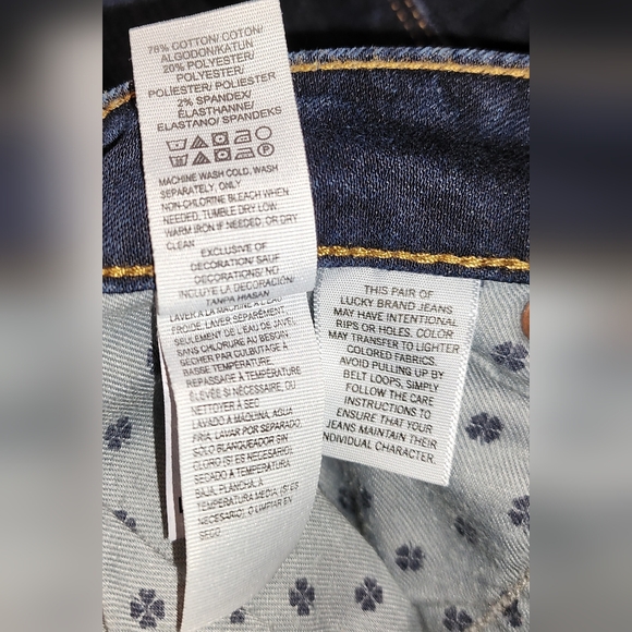 FREE SHIPPING Lucky Brand Denim Lolita Skinny Jeans 9" Mid Rise Size 8 - Picture 9 of 14